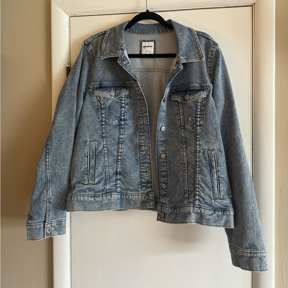 sonoma women’s denim jacket XL